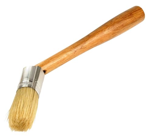 Steelman Euro Lube Angled Applicator Brush with Stiff Bristles for Paste-Style Tire Mounting Lubricants, Angled to Fit Between The Tire Bead and Rim (96517) - style: 1 Qty