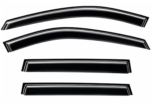 2021-2026 Tape-On Rain Guards for Nissan Rogue Side Window Visor Deflectors S SV SL Platinum Tinted Vent Shade Protectors 2022 2023 2024 2025 - size: For Nissan Rogue 2021-2026