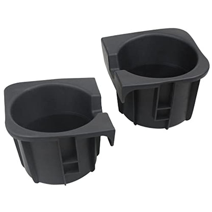 Osompar Cup Holder Insert (Pair) Compatible with 2005-2015 Toyota Tacoma Replaces 66991-04012 66992-04012 - size: 05-15 Tacoma