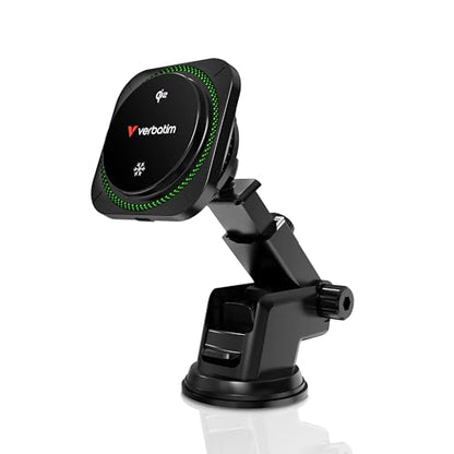 Verbatim Charge 'n’ Drive Qi2 Magnetic Wireless Car Charger – RGB Lighting - style: Qi2 Magnetic Wireless – RGB Lighting