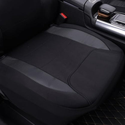 Flying Banner AquaShield Front car seat Covers Set Waterproof Water Resistant arm Rest Shoulder Seatbelt Compatible Truck Protectors Universal Non Slip (Black Neoprene, Front Pair) - color: Black Neoprene, size: Front Pair