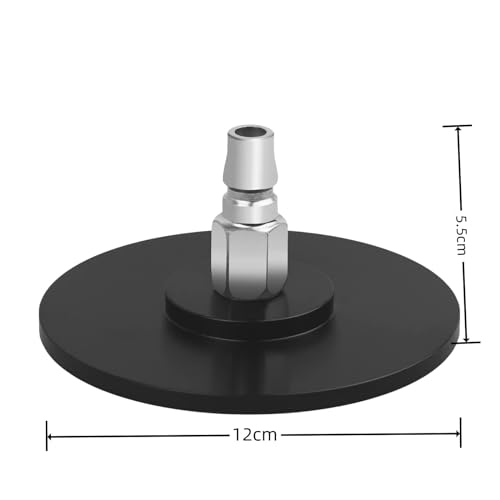 Large Suction Cup Base Adapter for Vac-U-Lock Machine Air Connector Device Attachments Accessory Gift 12cm/4.7in Diameter (Black) - color: Black-large