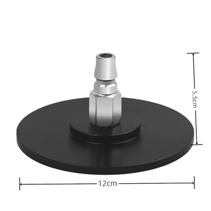 Large Suction Cup Base Adapter for Vac-U-Lock Machine Air Connector Device Attachments Accessory Gift 12cm/4.7in Diameter (Black) - color: Black-large