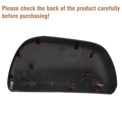Moonlinks Compatible with Toyota Sienna 2012 2013 2014 2015 2016 2017 2018 2019 2020 Right Passenger Side Mirror Cover Replacement,Glossy Black Right Side Clip-on Mirror Cap Replace for 87915-08021-C2 - color: Right Black