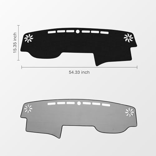 KUST Black Dash Cover for Toyota 4Runner 2010-2024 Non-Slip Dashboard Cover Accessories for Toyota 4Runner Custom Fit Dash Mat Sunshade Windshield No Glare - size: 4Runner 10-24(black)
