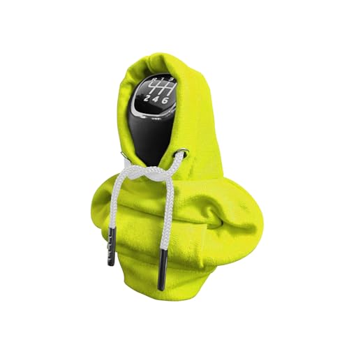 Gear Shift Hoodie, Universal Car Shift Knob Cover, Automotive Interior Cute Gadgets, Car Accessories and Decorations Mini Hoodie for Car Shifter - color: Green, size: 1 Piece