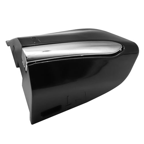 Front Left Driver Exterior Door Handle Lock Bezel Cover Cap Fits for Ford Fusion 2013-2020 for Ford Edge 2015-2020 Replace DS7Z-54218A15-DC (Black Chrome) - color: Black, size: With Electroplating