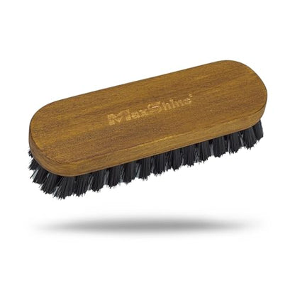Maxshine Universal Leather & Upholstery Brush – Durable Nylon Bristles for Car Detailing – Ideal for Cleaning Seats, Carpets & Interior Surfaces – Gentle, Effective Detailing Tool