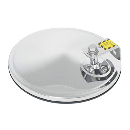 GG Grand General 33341 Stainless Steel 7” Convex Blind Spot Mirror for Trucks, Buses, Utility Vehicles and More – Offset Mount - size: 7", style: Offset-Stainless Steel