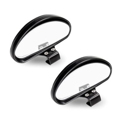 2 PCS Car Blind Spot Mirror, Ajustable Car Reversing Auxiliary Mirror with Screw Fixation, Broaden View Field Clear Imaging Rearview, Universal Wide Angle Exterior Accessories (Black)