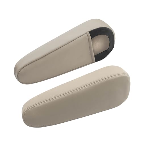 KBH Car Seat Armrest Cover for Lexus GX470 2003 2004 2005 2006 2007 2008 2009, Arm Rest Protector with Elastic Opening, Vinyl Leather Interior Accessories, 1 Pair, Ivory Tan - color: Ivory Tan