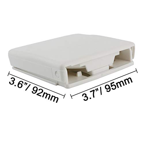 TIHOOD 2PCS Adjustable Folding Drink Holder with Screws/Adjustable Cup Holder for Marine/Boat/Caravan/Car (White) - color: White