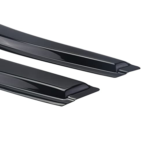 Window Visor Tape-on Side Deflectors Vent Rain Guard 2016-2020 Civic 10th 4-Door Sedan Vent Window Visors, Vent Deflector 4 pcs - size: 2016-2021 Civic Sedan