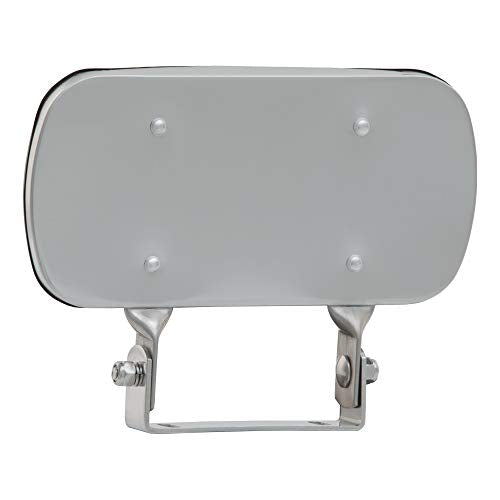 RETRAC 610868 8 x 4-Inch Stainless Steel Rectangular Look-Down Convex Mirror Assembly, Universal Driver or Passenger Side
