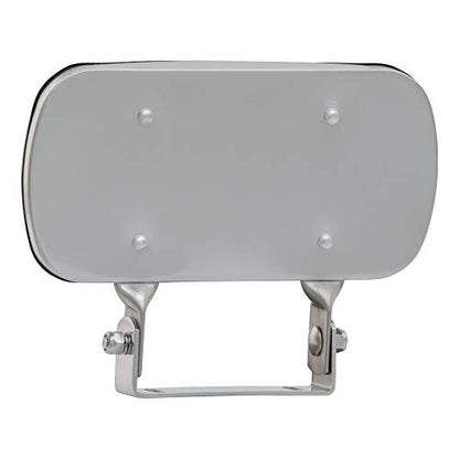 RETRAC 610868 8 x 4-Inch Stainless Steel Rectangular Look-Down Convex Mirror Assembly, Universal Driver or Passenger Side