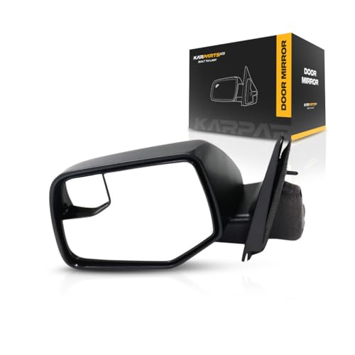 For Ford Escape 2010-2012 Door Mirror Driver Side | Power View | Outer | Rear | Non-Heated | w/Integrated Spotter | Textured Black | Replacement For FO1320351 | AL8Z17683AA - color: Driver Side