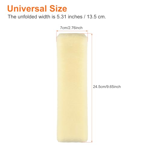 HARFINGTON 2pcs Car Seat Belt Pad Soft Fiber Seatbelt Shoulder Strap Covers Comfortable Driving Cushion Universal Car Accessories for Car, Beige - color: Beige
