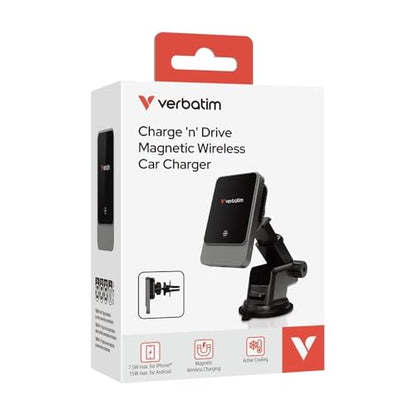 Verbatim Charge 'n’ Drive Magnetic Wireless Car Charger - style: Magnetic Wireless
