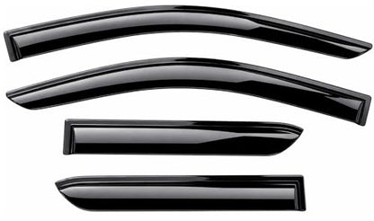 2025 2026 Tape-On Rain Guards for Chevrolet Chevy Equinox Side Window Visor Deflectors Extra Thick Shade LT RS ACTIV EV - size: For Chevy Equinox 2025-2026