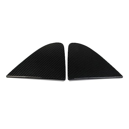 Carbon Fiber Style Front Side Window Triangle Cover Trim Exterior Accessories for 2019-2026 GMC Sierra/Chevrolet Silverado 1500