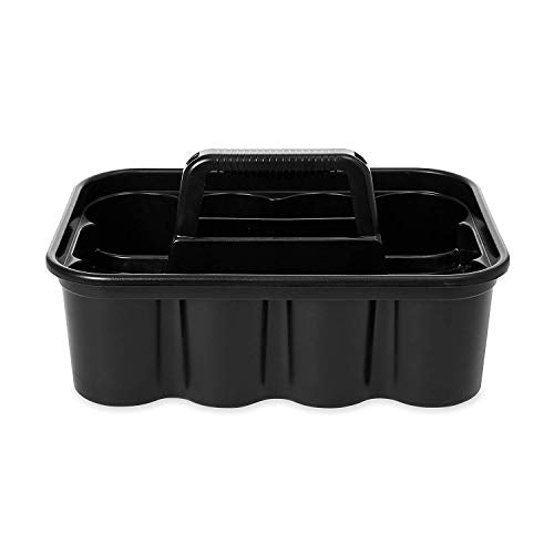 Rubbermaid Commercial Products Deluxe Carry Caddy for Take-Out Coffee/Soft Drinks Postmates/Uber Eats/Food Delivery Cleaning Products Sports/Water Bottles Black - size: 1 Pack