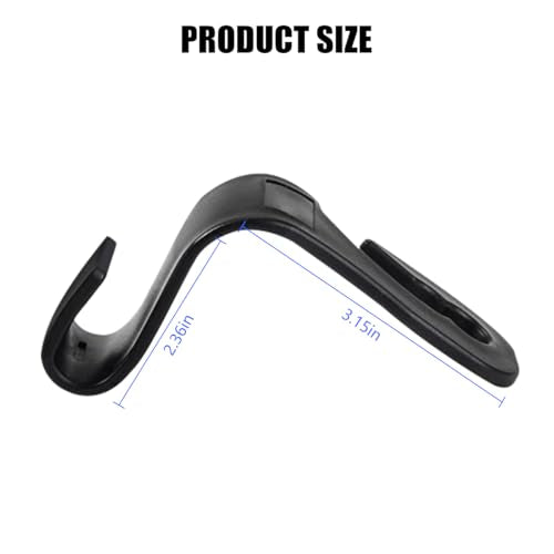Mandark 2PCS Car Seat Hooks - Cute Bow Vehicle Hooks for Purses & Bags, Universal for SUV, Sedan, Truck (Black/Polka Dot) - color: Black/Polka Dot