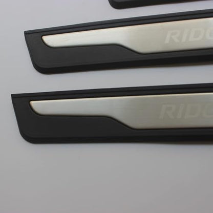 Fashion Style Door Sill Scuff Plate Guard Sills Protector Trim Compatible with Honda Ridgeline 2017-2022