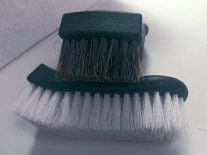Upholstery Brush, Upholstery Brush Set, Leather Cleaning Brush, Carpet Brush Car Cleaning Brush, Long Bristle Horse Hair Car Cleaning Brush for Car Interior Leather Seat and Home Furniture
