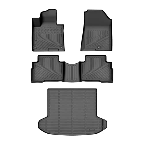 Cartist Floor Mats and Cargo Liner Fit for Kia Sportage 2023-2025 (Only for Hybrid) All Weather Floor Mat for Sportage Accessories Heavy Duty Waterproof - size: 3)Kia Sportage Hybrid【23-25】