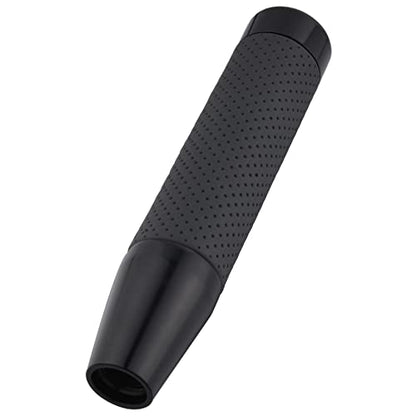 Abfer Weighted Shift Knob Long Stick Gear Shifter Lever Leather Shift Knobs with Adapter for Most Automatic Manual Vehicle Trucks, Black - color: black-1