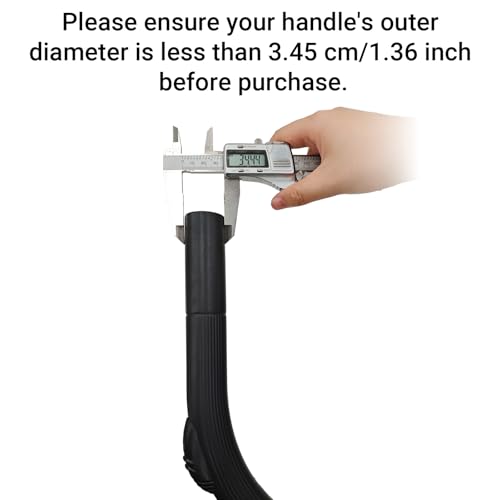 EZ SPARES Flexible Crevice Cleaning Tool 25inch Replacement,Vacuum Hoses Accepting 1-1/4",1-3/8" Attachment for Home Car Detailing Removable Brush Head Univeral,Deep Reach Precision Cleaning