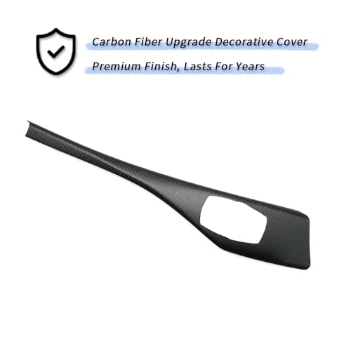 Car Center Console Multimedia Trim Panel Cover for 2012 to 2018 BMW 1 Series 2 Series F20 F21 F22 Real Carbon Fiber Automotive Interior Trim Accessories (Matte Black Carbon - Version A) - color: Matte Black Carbon - Version A