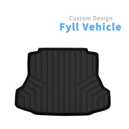 Cargo Mat for Honda Civic 2006 2007 2008 2009 2010 2011, All Weather TPE Custom Fit Easy Clean Car Trunk Mat for Honda Civic 2006-2011 Cargo Liner, Civic Cargo Accessories-Blac - size: For 2006-2011 civic cargo mat