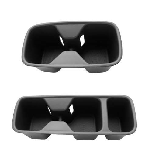 CDEFG 2Pcs for 2025 2026 Kia Telluride Center Console Organizer Trays, for 2025 2026 Telluride Kia Accessories Middle Console Organizer Storage Box - color: 2pcs for 2025 Telluride Front & Rear