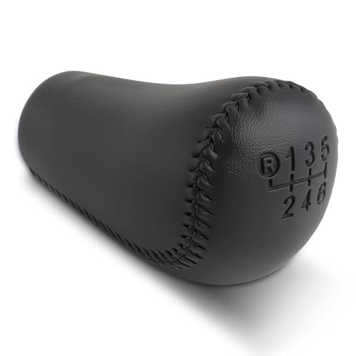 GoaMotors 6 Speed Leather Manual Gear Shift Knob for Toyota for Tacoma 2005-2015, Black