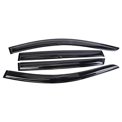 Tape-On Window Visors Deflectors Rain Guards 4 Piece Set ‎Compatible with 2013-2018 Toyota Rav4 94992 - size: 2013-2018 Toyota Rav4