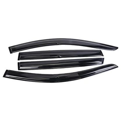 Tape-On Window Visors Deflectors Rain Guards 4 Piece Set ‎Compatible with 2013-2018 Toyota Rav4 94992 - size: 2013-2018 Toyota Rav4