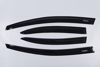 Rain Guards Side Window Visor Vent Outside Mount, 4PCS Fits 2006-2011 Honda Civic 4-Door Sedan