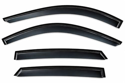 2021-2026 Tape-on Rain Guards for Hyundai Elantra Side Window Deflector Visors SE SEL Sport N Line Limited Hybrid Durable Tinted Vent Shade 2022 2023 2024 2025 - size: For Hyundai Elantra 2021-2026