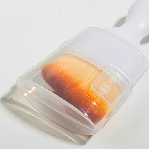 AOCISKA Car Interior Detailing Brush,Soft Bristle Cleaning Brush Car Detailing Brush Dusting Brush,Car Interior Cleaning Tool,Auto Detail Brush Car Dash Duster Brush (White with Cap) - color: White With Cap