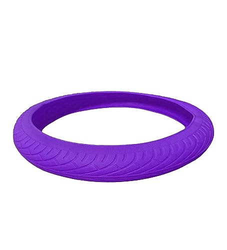Universal Purple Steering Wheel Cover：13.5 to 15 Inches Stretchable Silicone Anti Skid Steering Wheel Protector Fit for Most Car Models Including Round D Shape or Special Shape - color: Purple