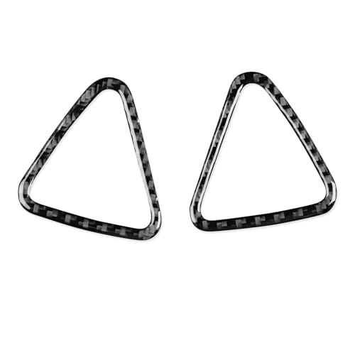 Black Carbon Fiber Compatible with Chevy/Chevrolet Malibu 2016-2025 2017 2018 2019 2020 2021 2022 2023 2024 Accessories Car Dash Defogger Air Vent Cover Interior Trim Decal 2pcs - color: Dash Defogger Air Vent