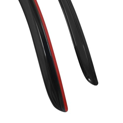 Window Visor Compatible with 2010-2014 Ford Mustang Coupe(Not Fits Convertible), Acrylic Smoke Tinted 2PCS Sun Rain Shade Guard Wind Vent Air Deflector by IKON MOTORSPORTS, 2011 2012 2013