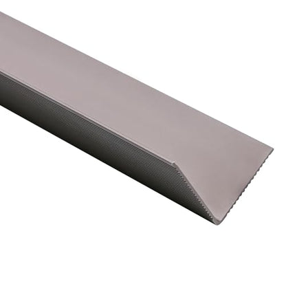Non Slip Stair Nosing, Window Sill Nosing Plate, Staircase Ledge Guard, 10 Pieces Stair Edge Protector for Wood Stairs/Walking Surface, 1.5"X 2" Aluminum Tread, 48inch Long, Coffee - color: coffee
