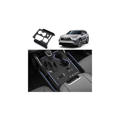 Autorder Silicone Center Console Organizer for 2020-2022 Toyota Highlander Accessories Seat Gap Storage Box Soft Gear Shift Panel Trim Cover - size: 2020-2022 Toyota Highlander