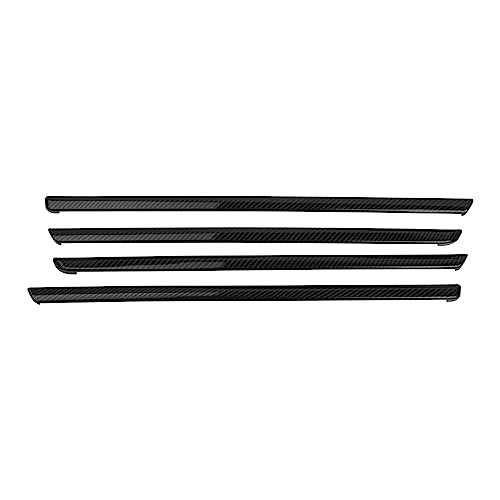 x xotic tech 4pcs Car Interior Door Molding Strip Trim Cover Compatible with BMW 3 Series F30 F31 2012 2013 2014 2015 2016 2017 2018 (Carbon Fiber Pattern) - color: Carbon Fiber Black