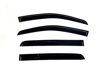 4Pcs Window Visors Vent Deflectors for Nissan Titan Crew Cab 2004-2015 Rain Guards Shade - size: Titan Crew Cab 2004-2015