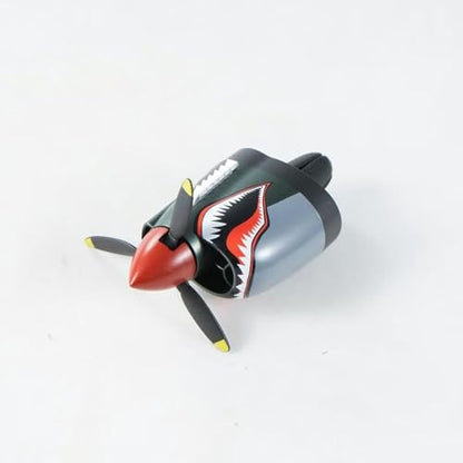 P-40 Warhawk Car Air Freshener, Vent Clip With Spinning Propeller, Car Accessories for Men to Enjoy your Drive Pleasure, Shark Nose Style Freshener Clip for Most Air Vents (Shark Mouth) - color: Shark Mouth