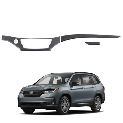 Dashboard Panel Cover for Honda Pilot 2016-2022/ Ridgeline 2016-2020/ Passport 2019-2025 Accessories, Center Console Instrument Panel Trim Strip, Dash Upper Center Panel Trim Bezel, ABS (Matt Black) - color: Matt Black