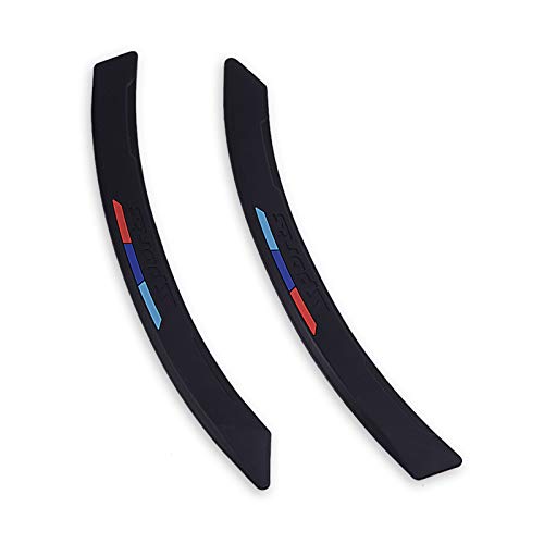 runmade Car Wheel Wells Fender Eyebrow Edge Trim Protector Rubber Strips Side Bumper Protection Guard Anti-Scratch Corner PAD Black Fit Suvs Pickup Truck - color: black (curve)